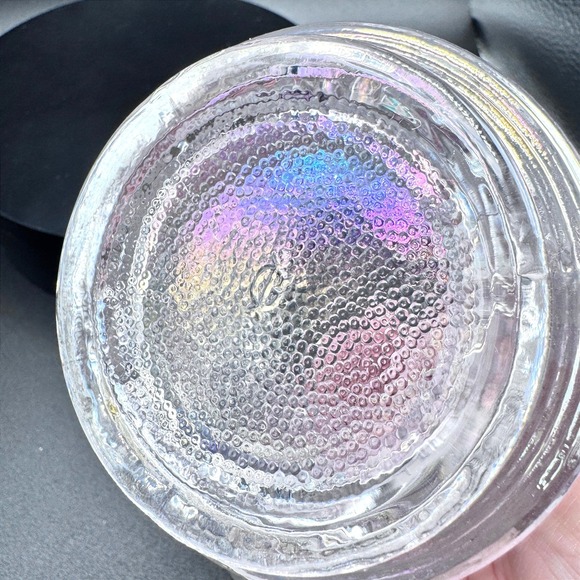 Imperial Glass Iridescent Rose Carnival Glass Creamer Pitcher Clear Opalescent - Picture 5 of 9